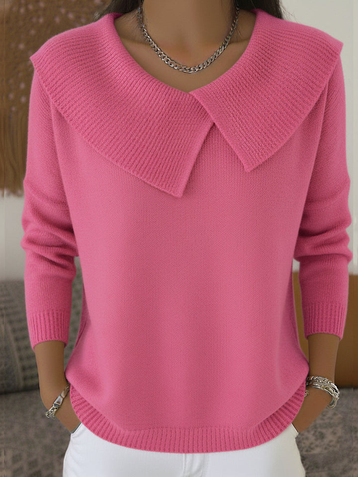 PULL COL CLASSIQUE POUR FEMME