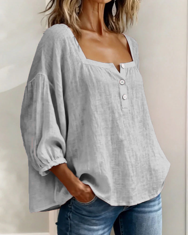 BLOUSE EN LIN POUR FEMME