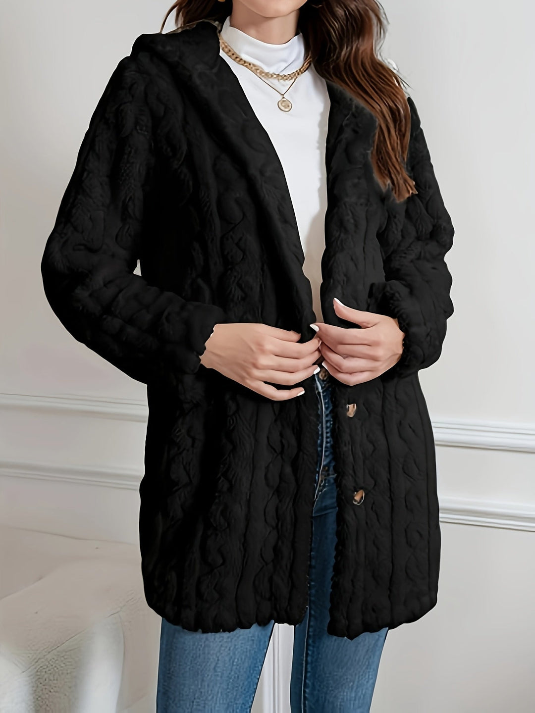 VESTE TEXTURÉE DOUILLETTE POUR FEMMES