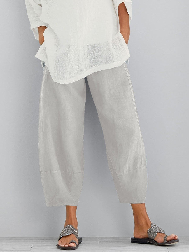 PANTALONS CROP EN COTON POUR FEMMES