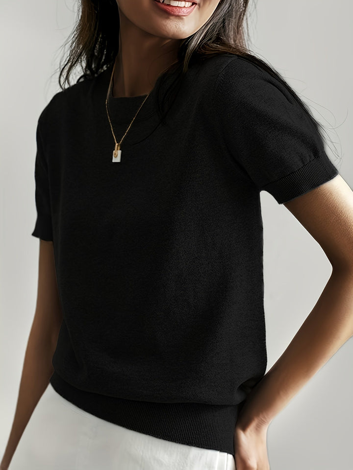 PULL D’ÉTÉ À MANCHES COURTES POUR FEMMES