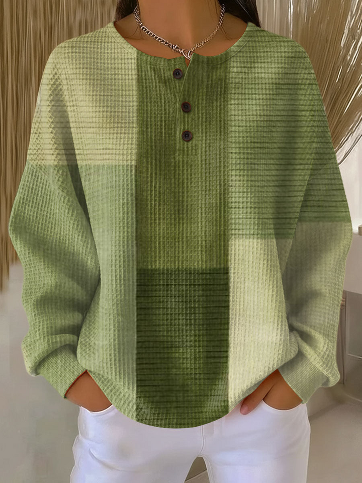 PULL EN TRICOT GAUFRE POUR FEMMES