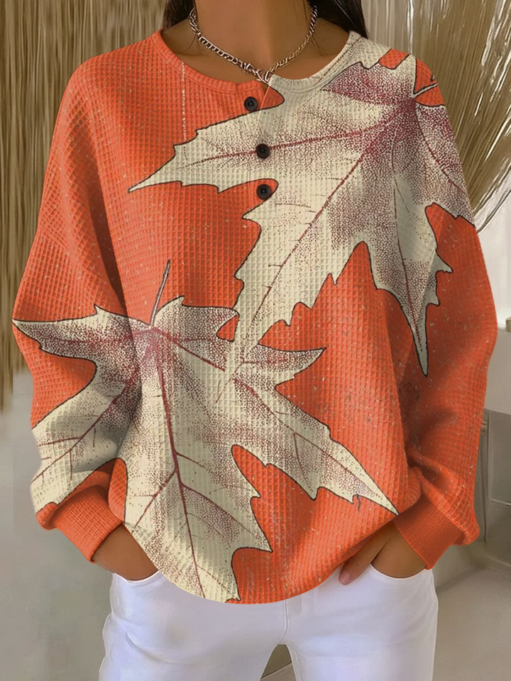 PULL EN TRICOT GAUFRE POUR FEMMES