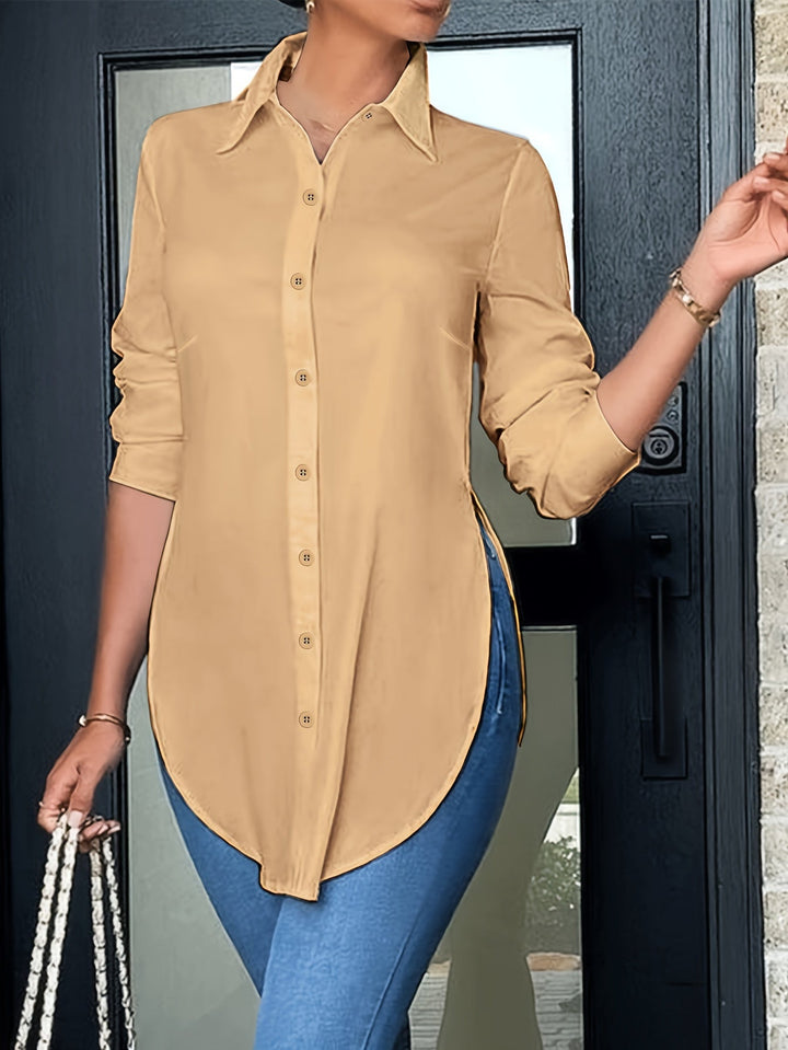 BLOUSE À BOUTONS CHIC ÉLÉGANTE POUR FEMMES