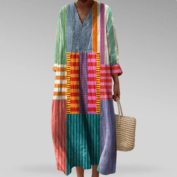 ROBE MIDI COLORÉE POUR FEMMES