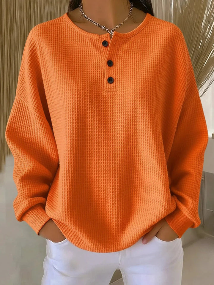 PULL EN TRICOT GAUFRE POUR FEMMES