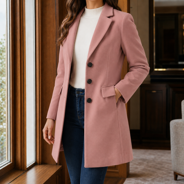 MANTEAU MI-LONG AJUSTÉ POUR FEMMES