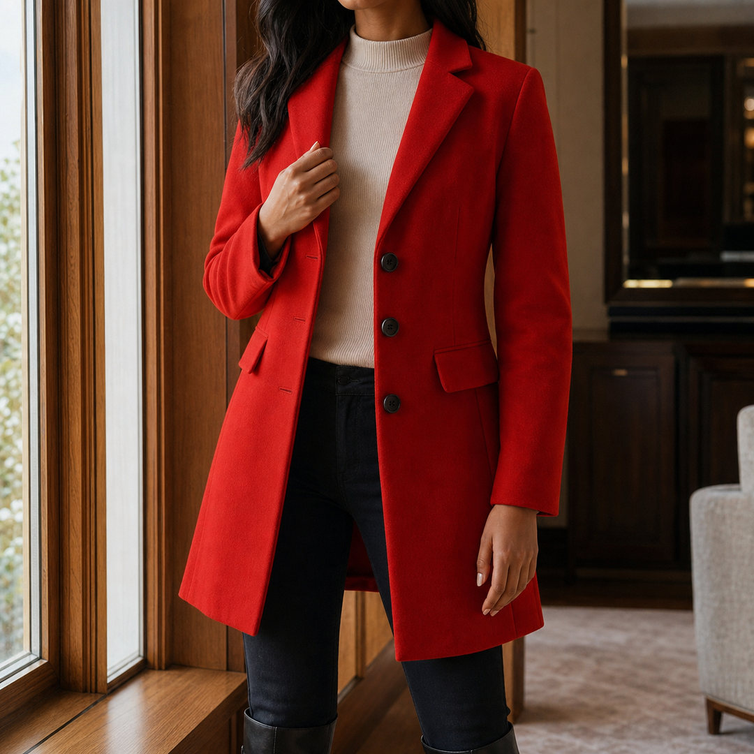 MANTEAU MI-LONG AJUSTÉ POUR FEMMES