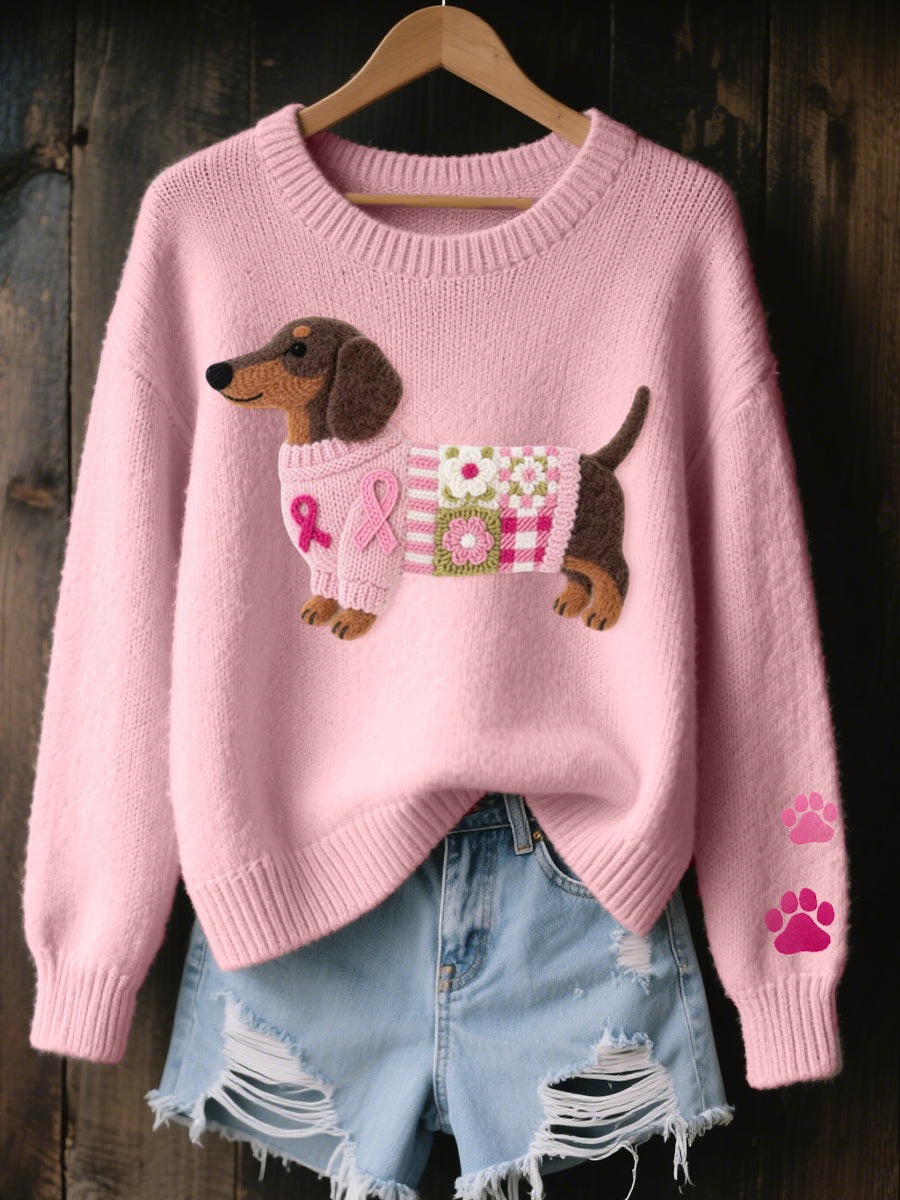 PULL EN MAILLE TECKEL POUR FEMMES