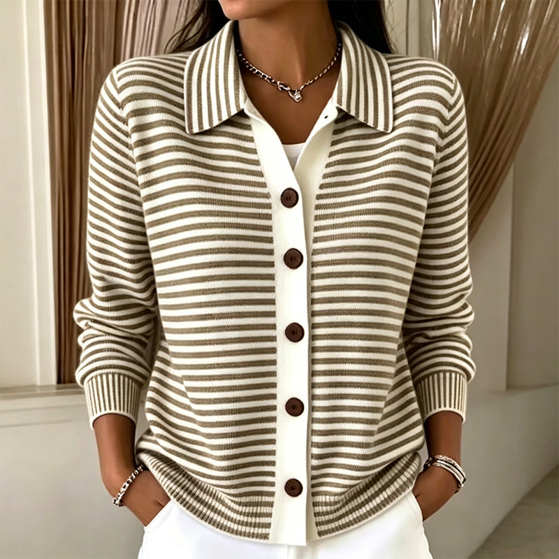 GILET RAYÉ POUR FEMMES