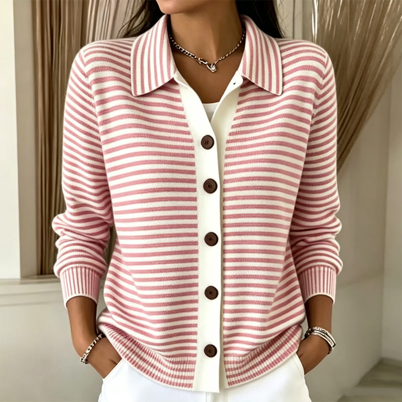 GILET RAYÉ POUR FEMMES