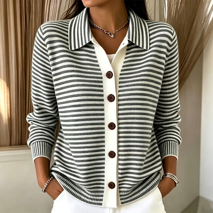 GILET RAYÉ POUR FEMMES