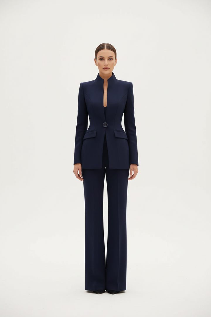 ENSEMBLE DE COSTUME FORMEL CHIC EN DEUX PIÈCES POUR FEMMES