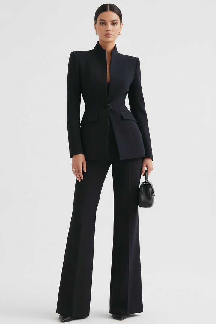 ENSEMBLE DE COSTUME FORMEL CHIC EN DEUX PIÈCES POUR FEMMES