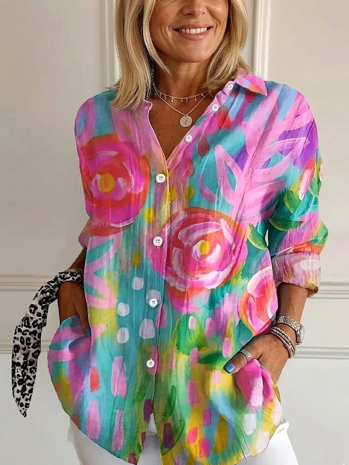 BLOUSE IMPRIMÉE POUR FEMMES